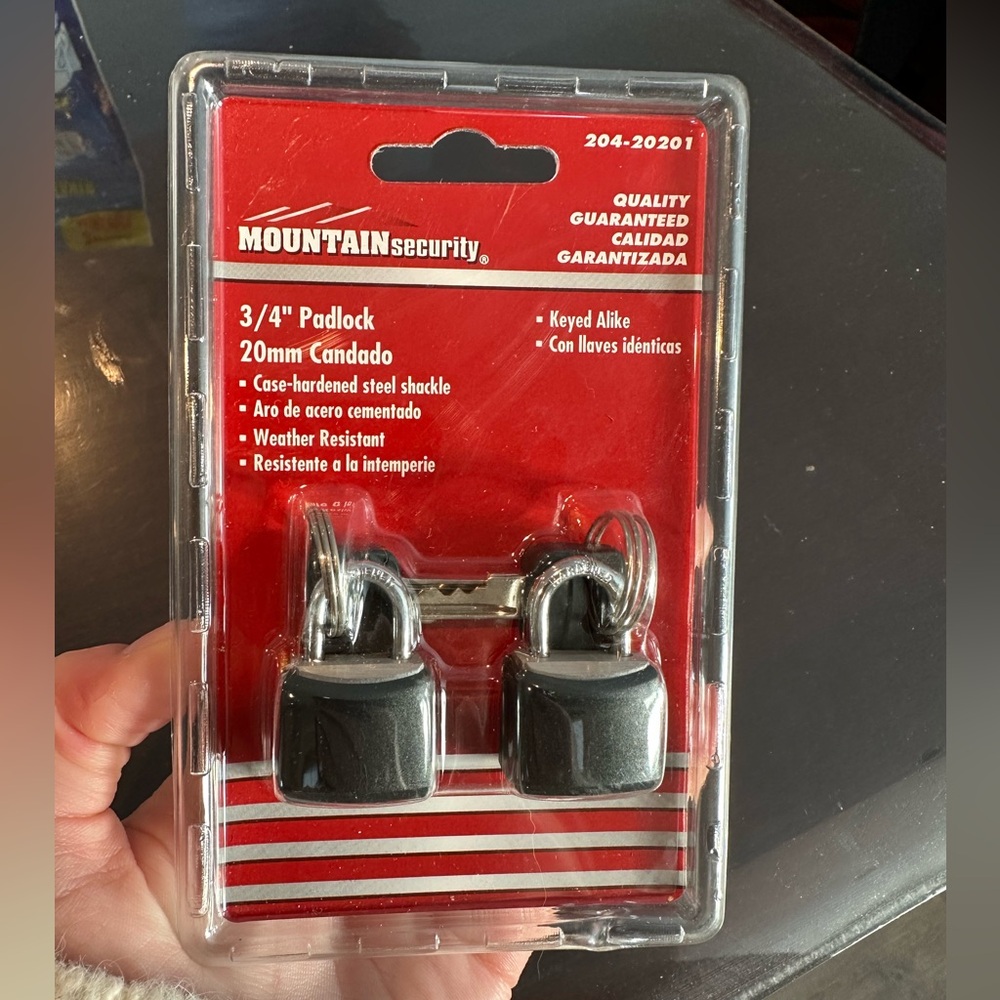 Mountain Security 3/4” Padlock